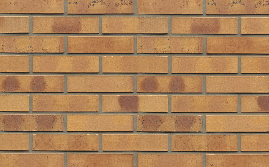 Кирпич клинкерный Westerwaelder Klinker Nr 06K Hellbraun-bunt Kohle, 290*90*71 мм