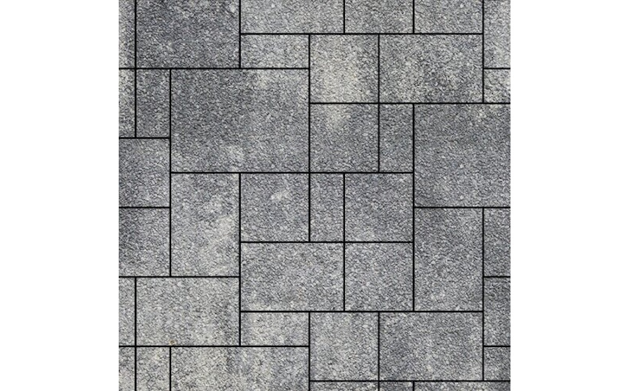 Плитка тротуарная SteinRus Инсбрук Альпен Б.7.Псм.6 Native, ColorMix Актау, толщина 60 мм