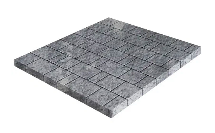 Плитка тротуарная SteinRus Бергамо А.6.Псм.4, Antico, ColorMix Актау, толщина 40 мм