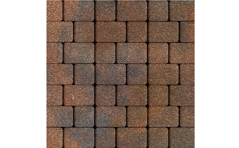 Плитка тротуарная SteinRus, Инсбрук Альт Дуо А.3(С).Фсм.4, Native, ColorMix Штайнрус, толщина 40 мм