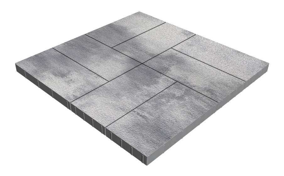 Плитка тротуарная SteinRus Парк Плейс Б.3.П.6, Native, Монохром, 600*300*60 мм