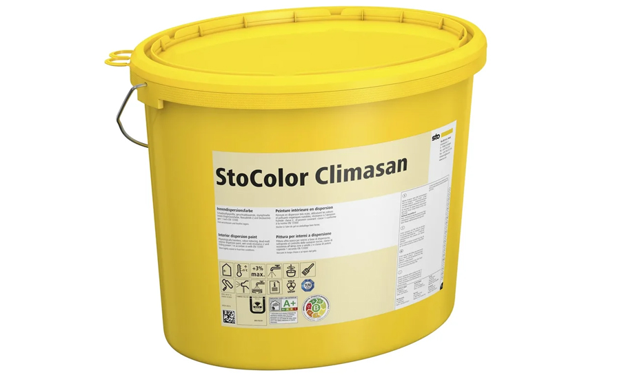 Интерьерная матовая краска StoColor Climasan getont, колеруемая С1, 15 л