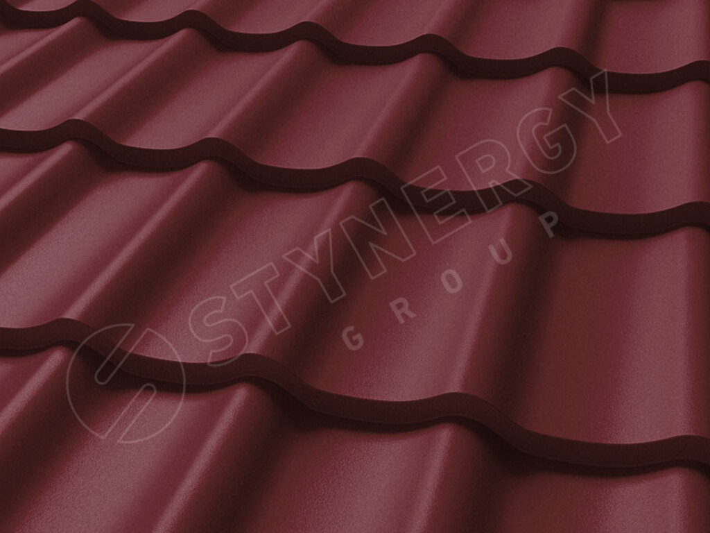 Металлочерепица Stynergy СМ Классик Rooftop Бархат RAL 3005