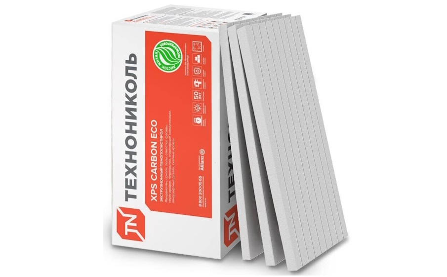 Экструдированный пенополистирол Технониколь XPS Carbon Eco FAS/2 S/1 L-кромка, 4 шт/уп, 1180*580*100 мм