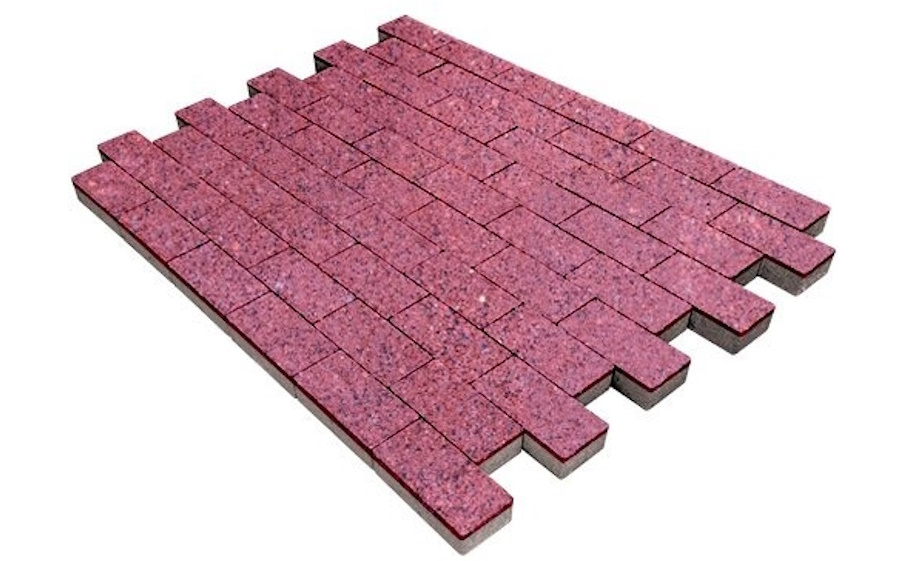 Плитка тротуарная SteinRus Прямоугольник Б.6.П.6 Backwash, Сиваш, 200*100*60 мм