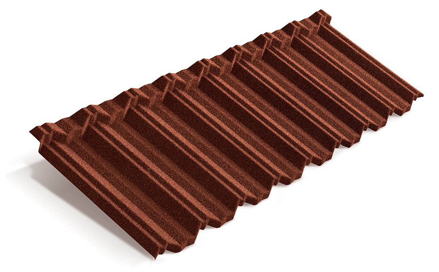 Композитная черепица рядовая Metrotile Classic Scarlet
