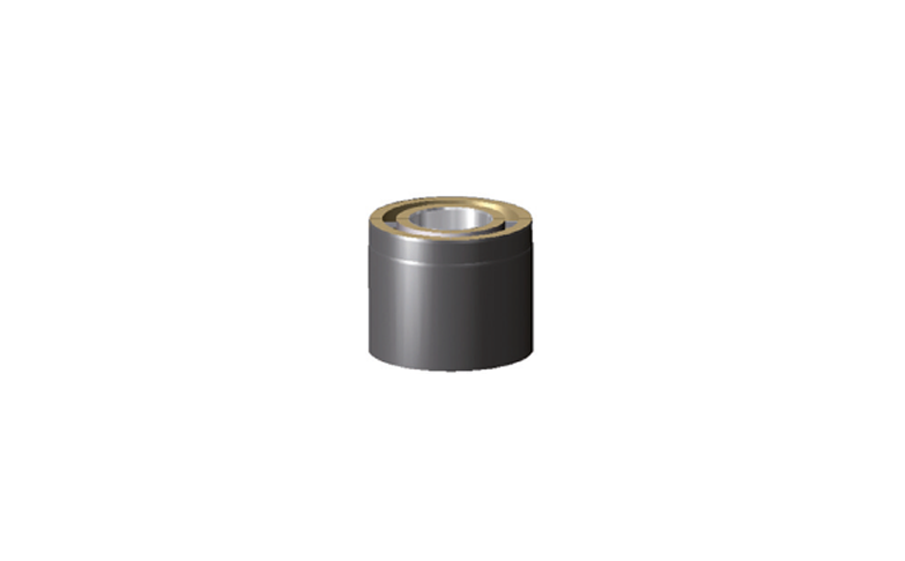 Элемент трубы Schiedel Permeter SMOOTH AIR 50, D 150 мм, черный, 1000 мм