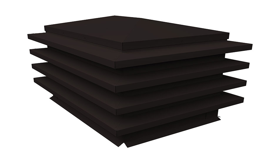 Дымник на трубу Grand Line елка 780*380 мм Drap RAL 9005