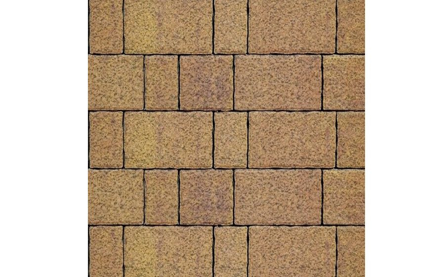 Плитка тротуарная SteinRus Старый город Б.2.Фсм.6, Native, ColorMix Тахель, толщина 60 мм