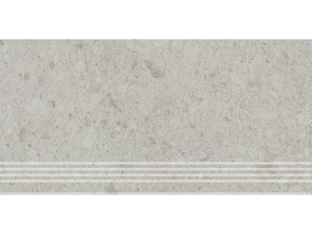 Ступень клееная KERAMA MARAZZI Чеппо Ди Гре серый светлый обрезная, 600*300*9 мм