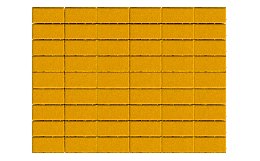 Плитка тротуарная BRAER Прямоугольник желтый, 200*100*40 мм