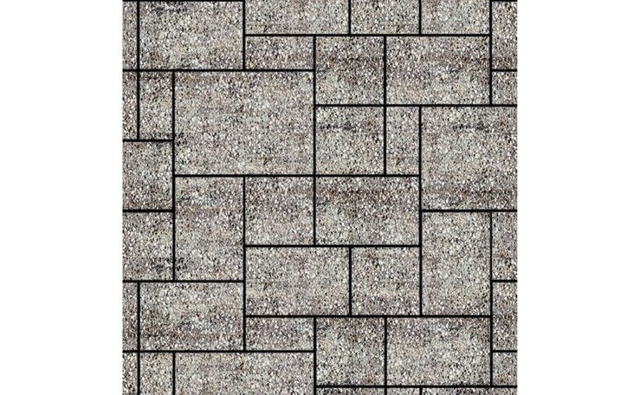 Плитка тротуарная SteinRus Инсбрук Альпен А.7.Псм.4, Old-age, ColorMix Берилл, толщина 40 мм