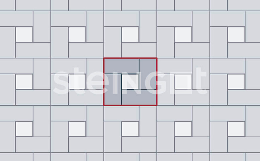 Плитка тротуарная Steingot Моноцвет, Квадрат, черный, 100*100*60 мм