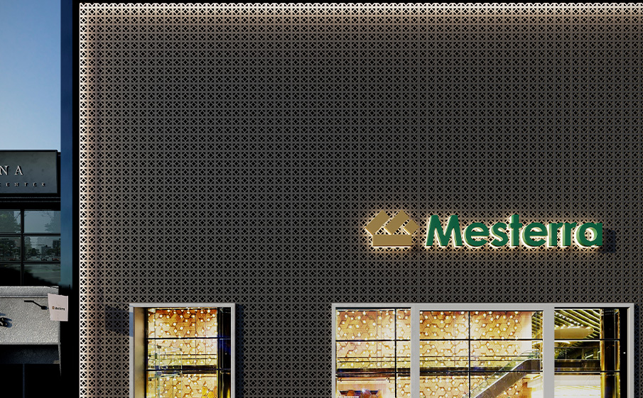 Декоративный бриз-блок Mesterra Кобого / Cobogo 0301, черный, 250*250*70 мм