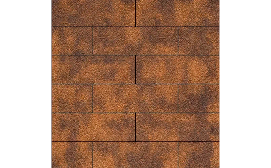 Плитка тротуарная SteinRus, Гранада Б.7.П.8 Native, ColorMix Маренго, 600*200*80 мм