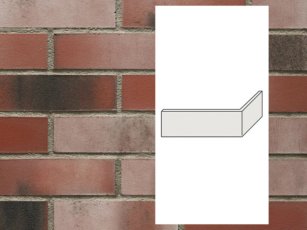 Клинкерная плитка угловая King Klinker Old Castle Supernova HF79, 240*71*115*10 мм