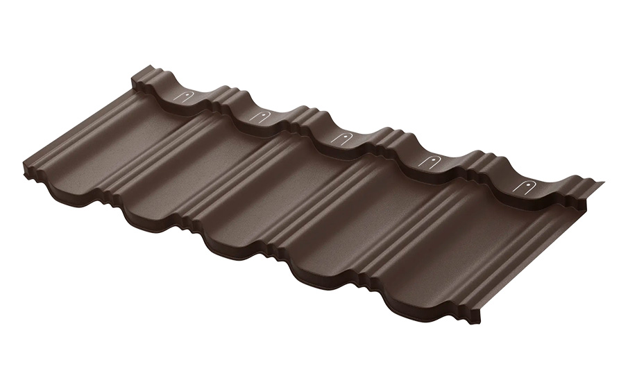 Модульная металлочерепица Aquasystem Гетеборг Crown BT Matt RR 32, 1205*415 мм