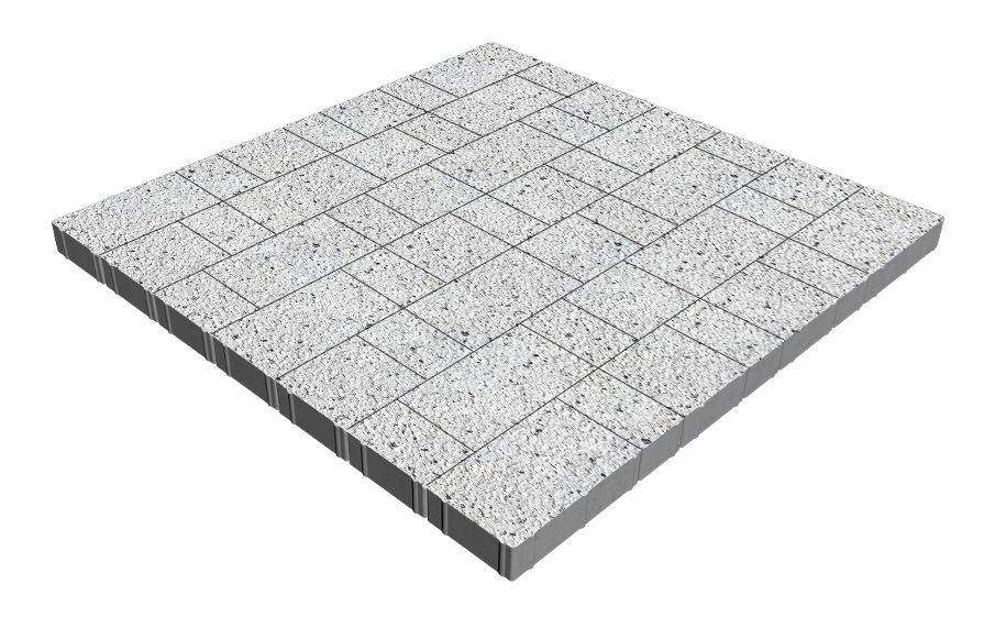 Плитка тротуарная SteinRus Новый город Лион Б.9.Псм.6, Backwash, Мрамор, толщина 60 мм