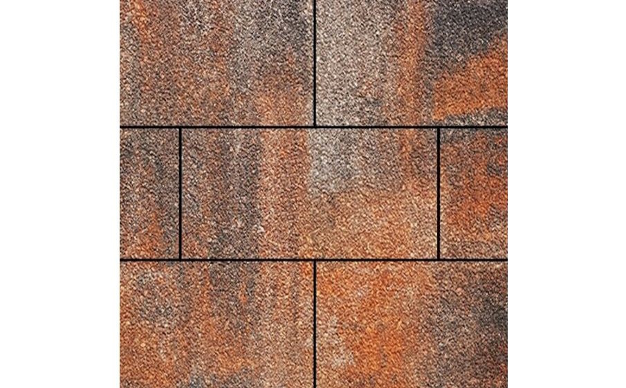 Плитка тротуарная SteinRus, Парк Плейс Б.3.П.6, Native, ColorMix Рей, 600*300*60 мм