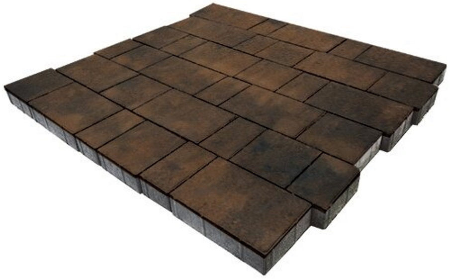 Плитка тротуарная SteinRus Бельпассо А.23(М).Псм.4, гладкая, ColorMix Бомонт, толщина 40 мм