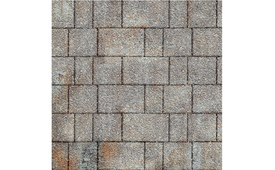 Плитка тротуарная SteinRus New City Street В.8.Псм.8 Native, ColorMix Берилл, толщина 80 мм