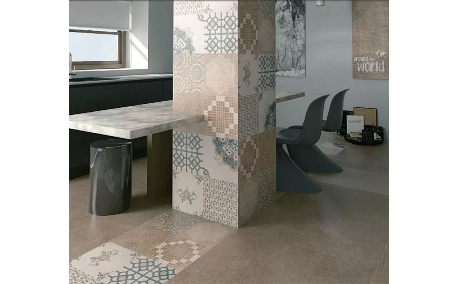 Керамогранит KERAMA MARAZZI Королевская дорога коричневый светлый обрезной, 1195*600*9 мм