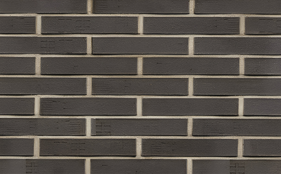 Кирпич клинкерный Muhr 05F Eisenschmelz Schwarzbraun Fuss гладкий, 290*90*52 мм