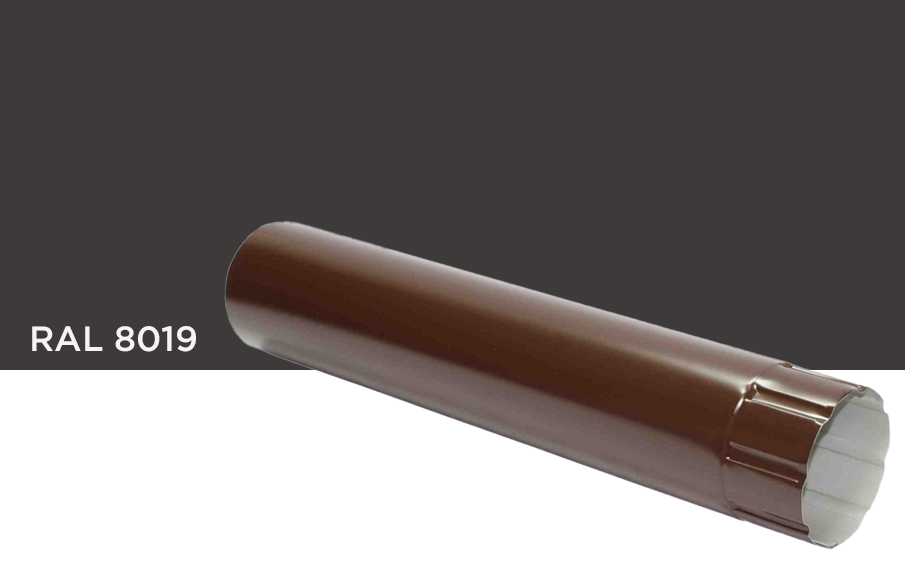 Труба соединительная LINDAB MST, D 100 мм, RAL 8019, 1 м