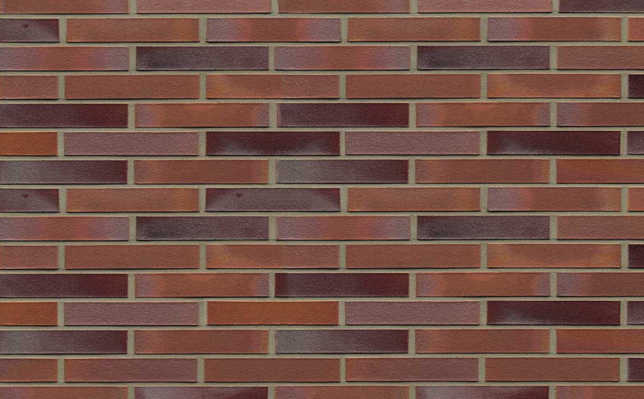 Кирпич клинкерный Muhr 14 Rotblau-bunt гладкий, 240*90*40 мм