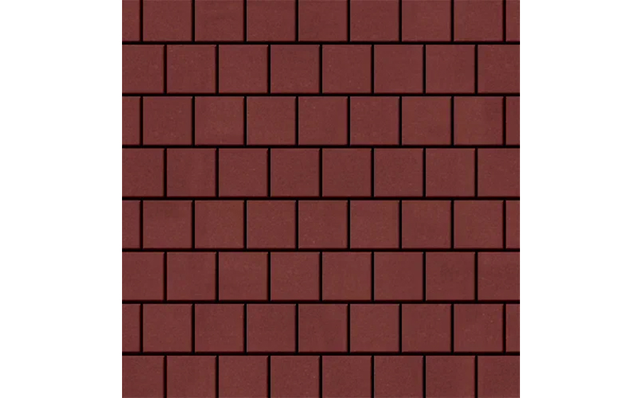 Плитка тротуарная SteinRus Армор В.2.К.8, гладкая, красный, 100*100*80 мм
