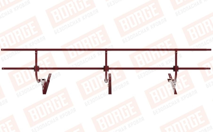Кровельное ограждение Borge для черепичной кровли оцинкованное RAL 3005, 300*60 см