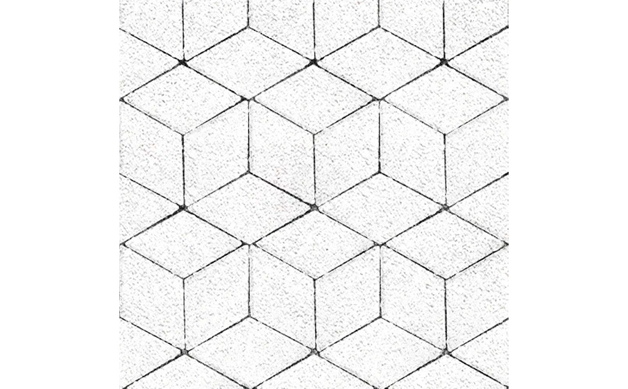 Плитка тротуарная SteinRus Полярная звезда Б.5.Ф.8, Native, белый, 250*150*60 мм