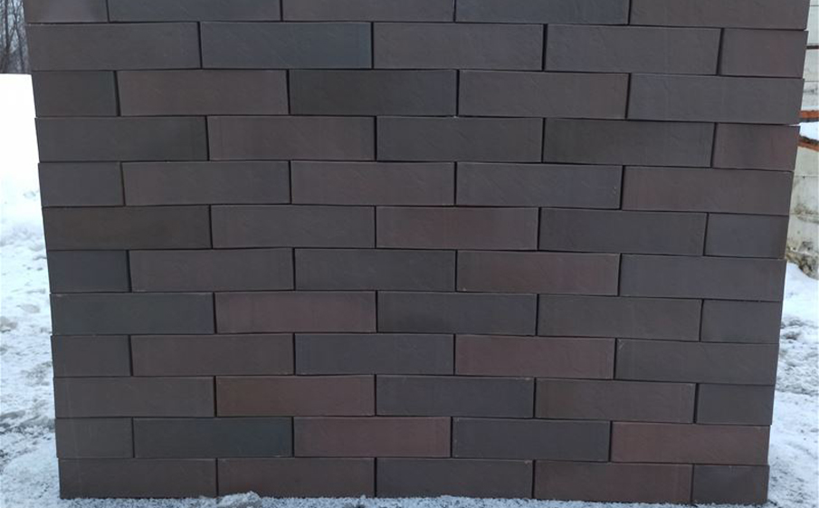Кирпич облицовочный Вышневолоцкая керамика Графит антика, 250*120*65 мм