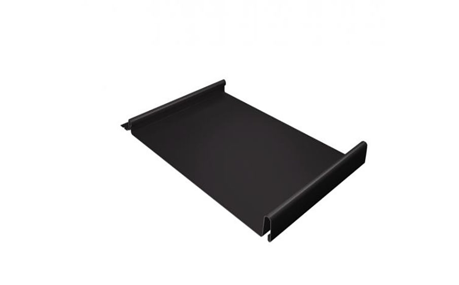 Фальцевая кровля Grand Line Кликфальц® с пленкой на замках Rooftop Matte RR 32 темно-коричневый