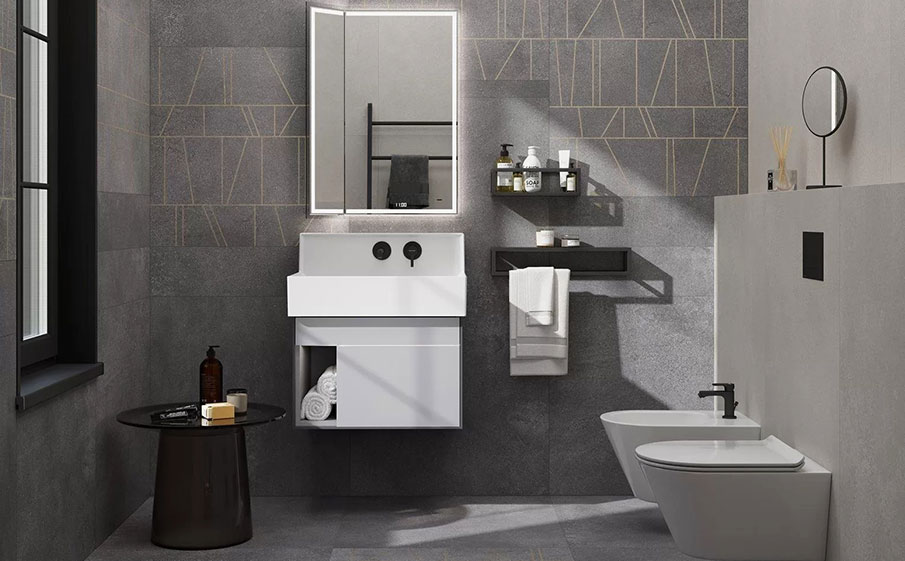 Керамогранит KERAMA MARAZZI Турнель серый темный обрезной, 800*800*9 мм