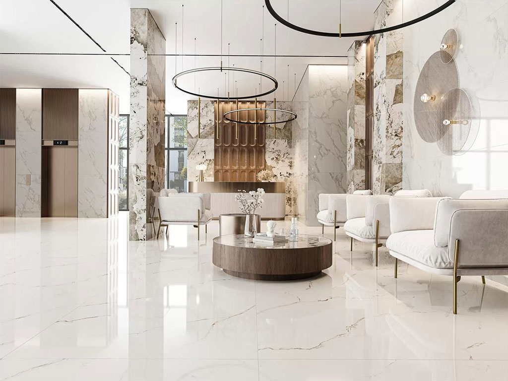 Керамогранит KERAMA MARAZZI Монте Тиберио бежевый светлый лаппатированный обрезной, 1195*1195*9 мм