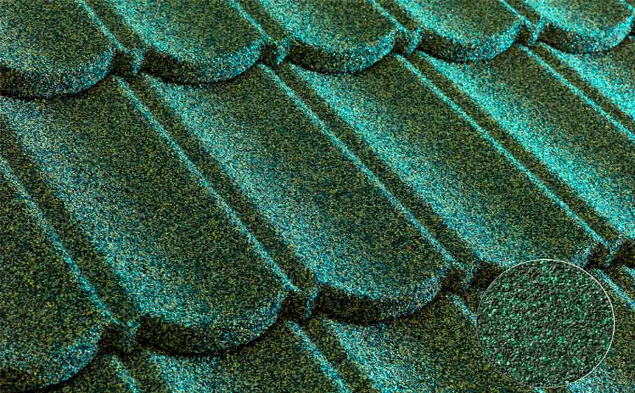 Композитная черепица рядовая Metrotile Bond Green