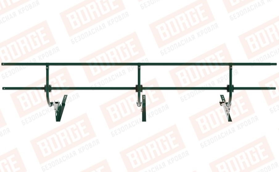 Кровельное ограждение Borge для черепичной кровли оцинкованное RAL 6005, 300*60 см