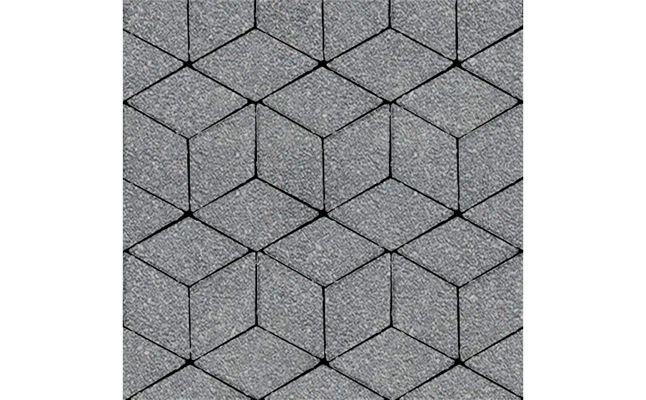 Плитка тротуарная SteinRus Полярная звезда Б.5.Ф.8 Native, серый, 200*200*80 мм