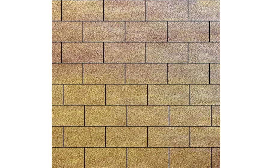 Плитка тротуарная SteinRus Прямоугольник В.6.П.8 Native, ColorMix Брайс, 200*100*80 мм