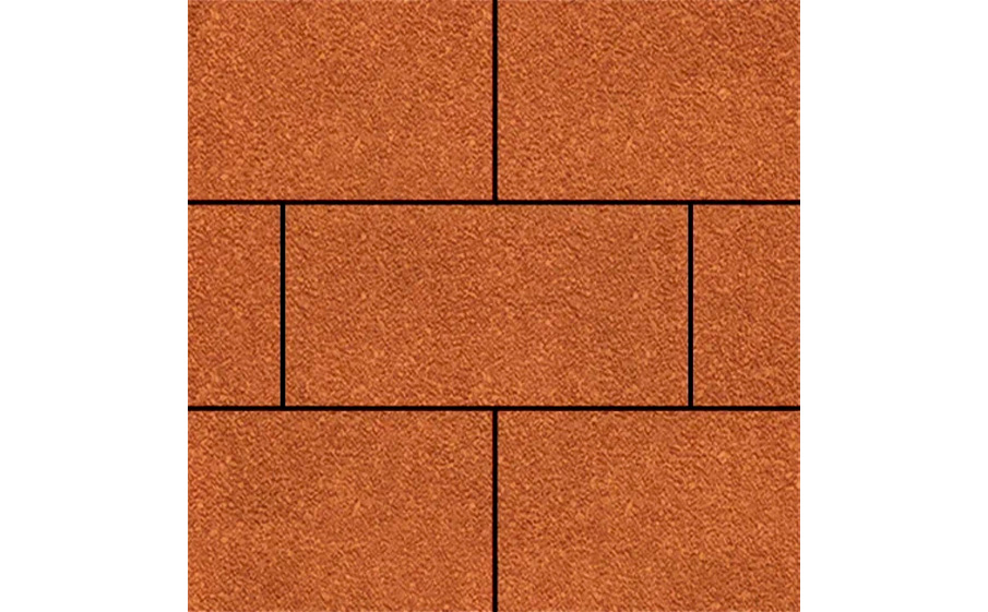Плитка тротуарная SteinRus Парк Плейс Б.3.П.8 Native, оранжевый, 600*300*80 мм