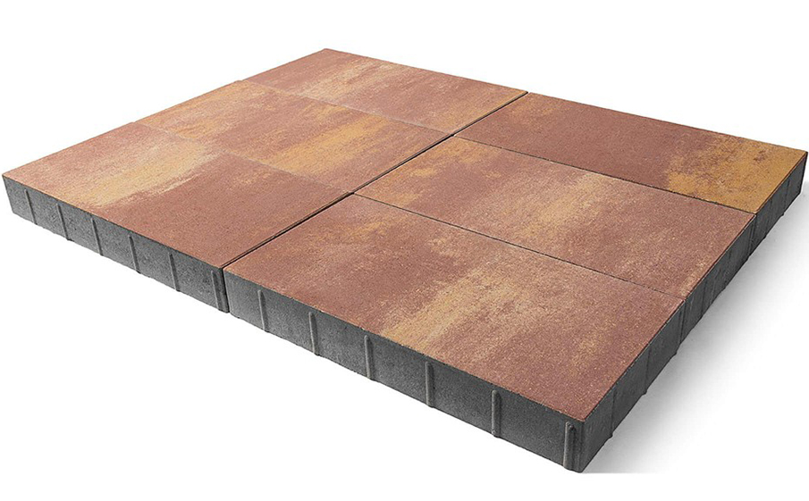 Плитка тротуарная BRAER Сити Color Mix Каньон, 300*300*80 мм