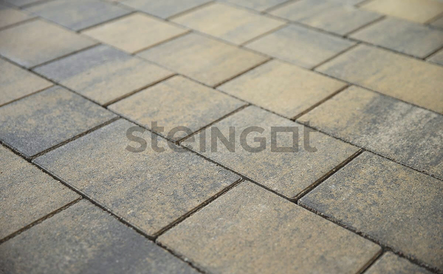 Плитка тротуарная Steingot Color Mix, Новый город, Штайн Хром, толщина 80 мм