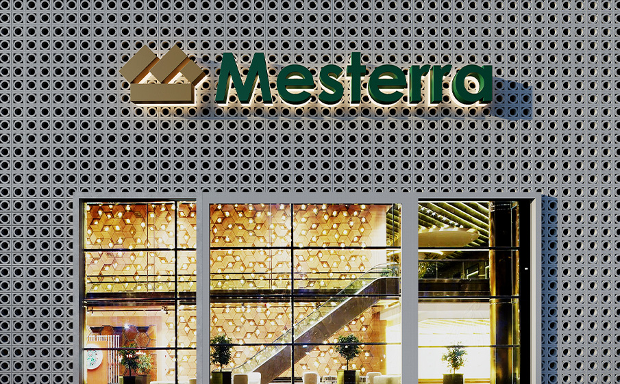 Декоративный бриз-блок Mesterra Кобого / Cobogo 0101, под покраску, 250*250*70 мм