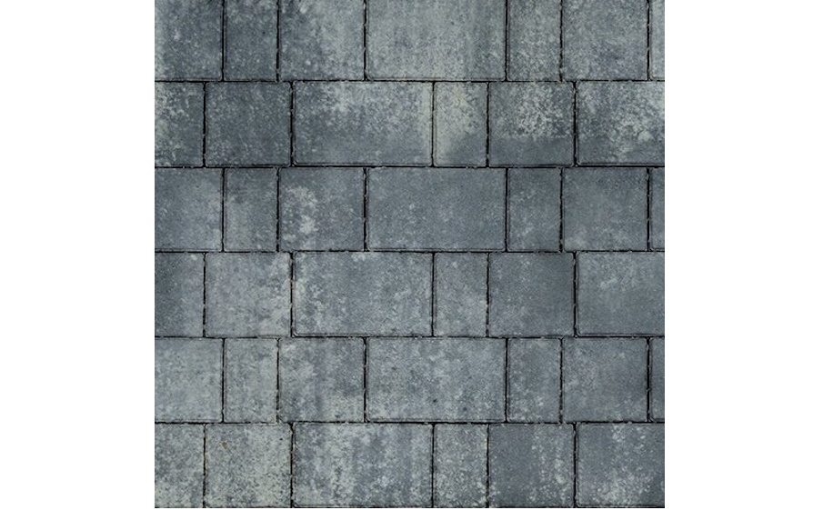 Плитка тротуарная SteinRus New city street В.8.Псм.8 гладкая, ColorMix Актау, толщина 80 мм
