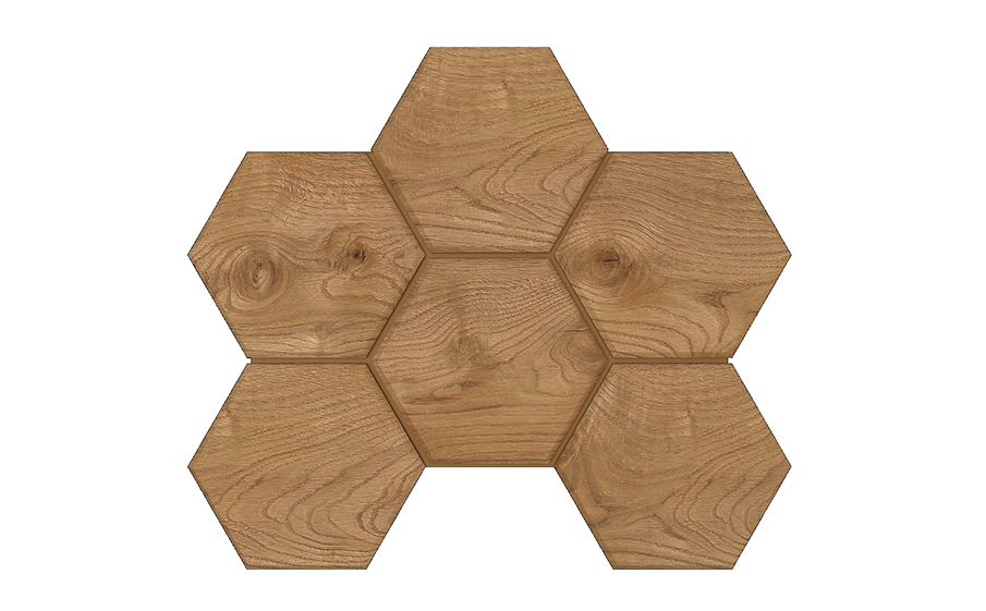 Мозаика Гексагон/Hexagon Ametis Селекшн/Selection SI04, неполированный, 285*250*10 мм
