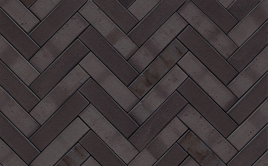Клинкерная брусчатка Westerwaelder Klinker PK815 Schwarz-bunt Edelglanz, 240*55*52 мм