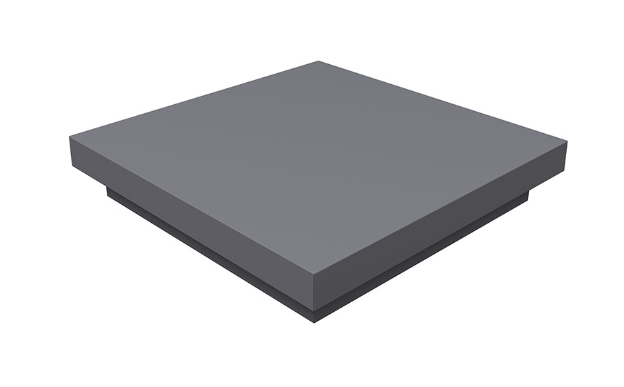 Колпак на столб Grand Line плоский 960*250 мм 0,45 PE с пленкой RAL 7004