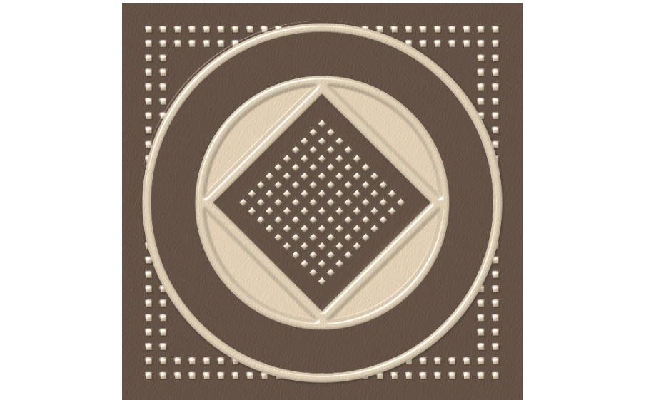 Декоративная вставка Estima Macedonia Beige, неполированный, 58*58 мм