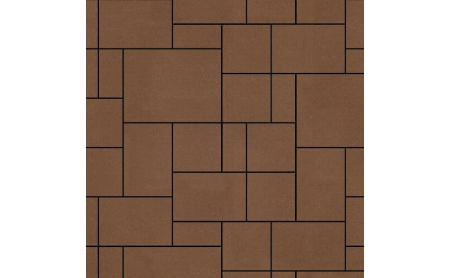 Плитка тротуарная SteinRus Инсбрук Альпен Б.7.Псм.6, гладкая, бежевый, толщина 60 мм